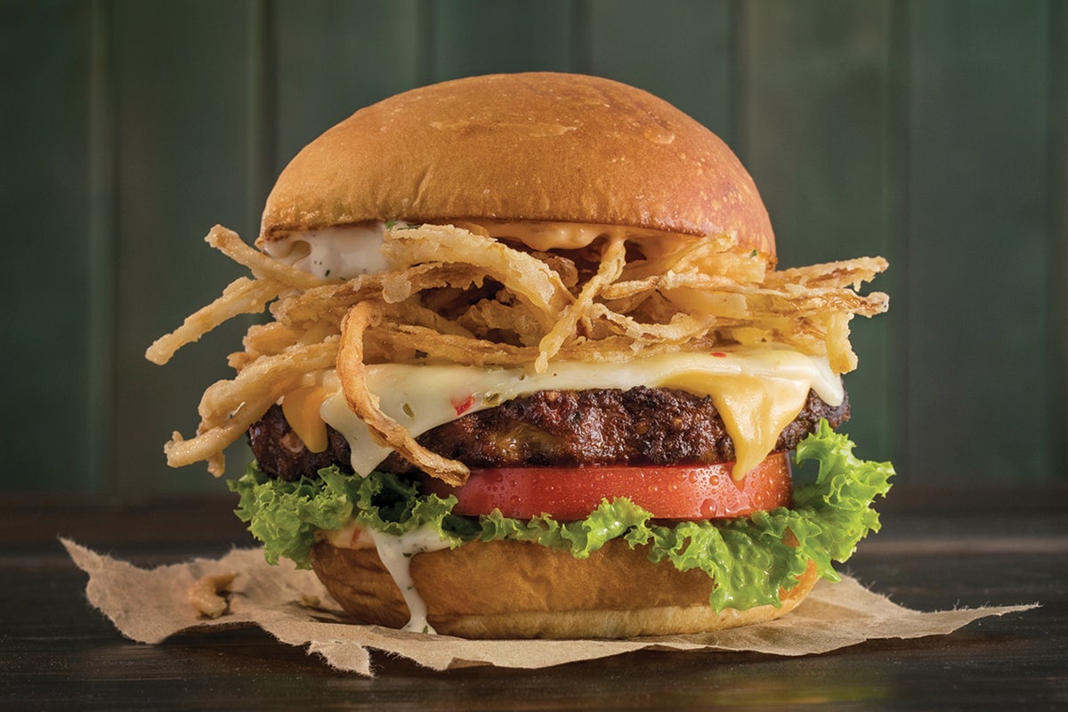 Order The Meatless Beast food online from MOOYAH Burgers, Fries & Shakes store, Newington on bringmethat.com