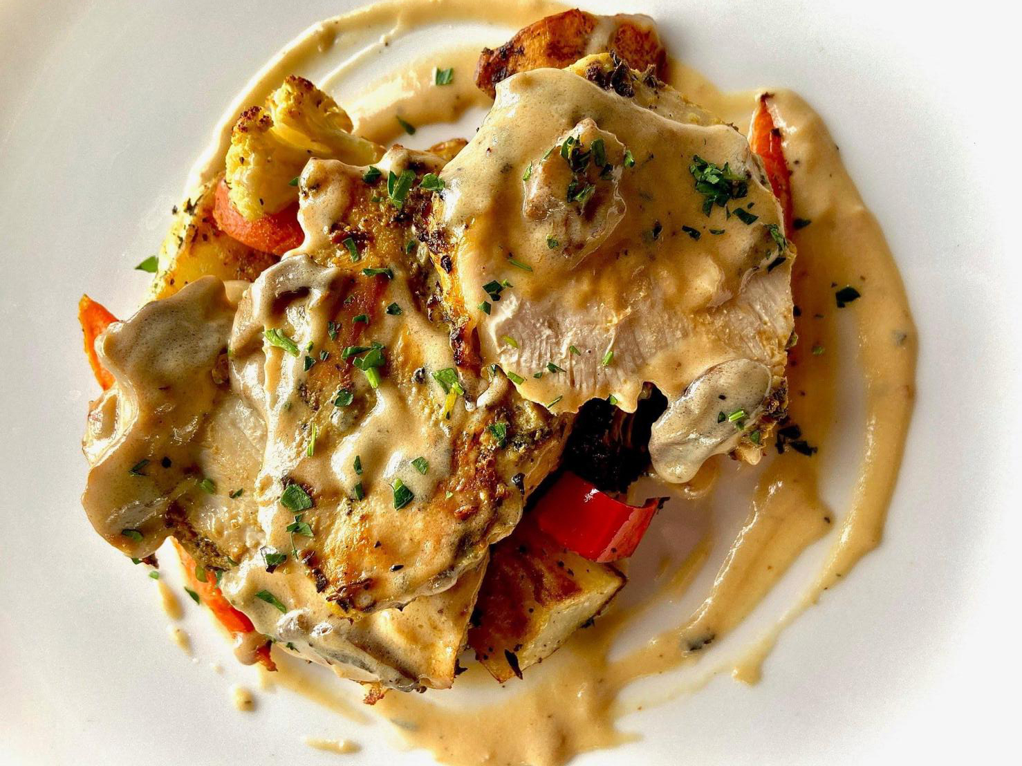 Order Chicken Marsala food online from Bar Verona store, Commerce Charter Township on bringmethat.com