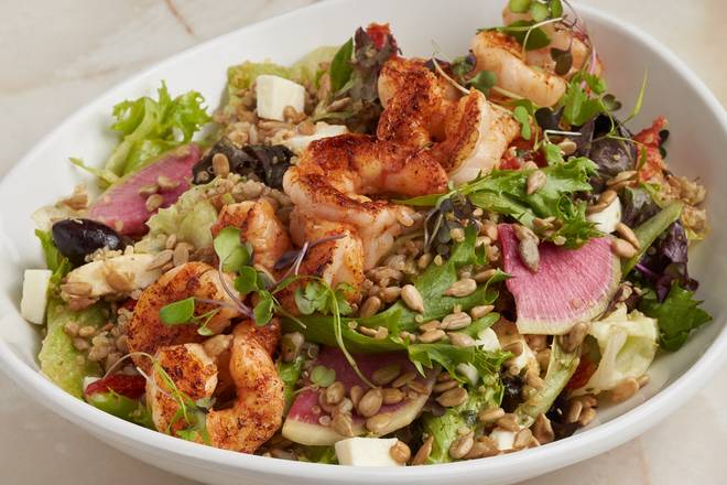 Order It's Back! Ancient Grain Shrimp Bowl food online from Silver Diner store, Cherry Hill on bringmethat.com