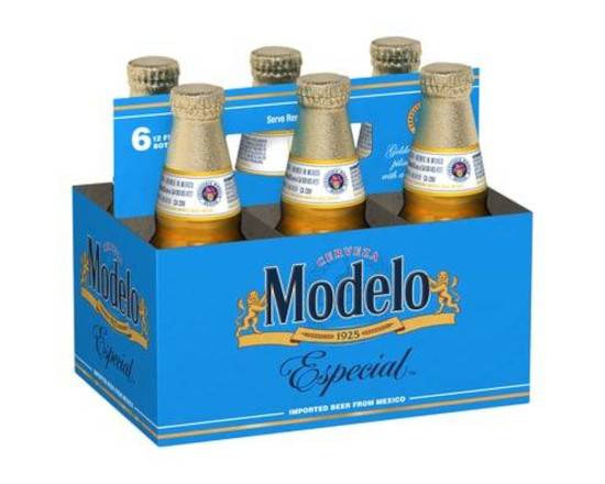 Order Modelo Especial, 6pk-12oz bottle beer (4.4% ABV) food online from Pit Stop Liquor Mart store, El Monte on bringmethat.com