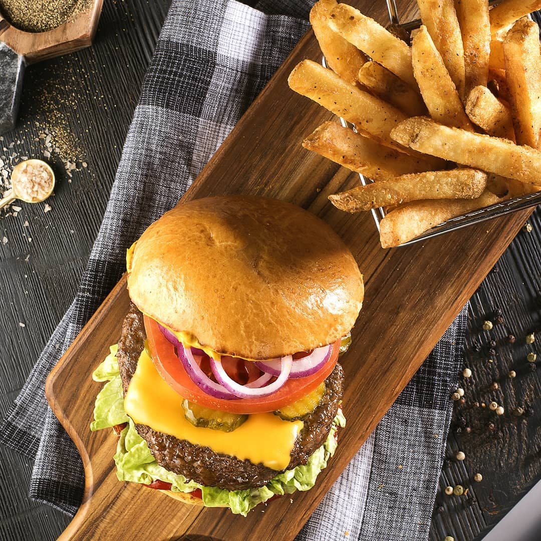 Order All American Burger - Burger food online from Select Pizza | Grill store, Cinnaminson on bringmethat.com