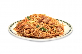 Order 129. Vegetable Cantonese Pan Fried Noodles food online from Rice Kitchen store, Carson on bringmethat.com
