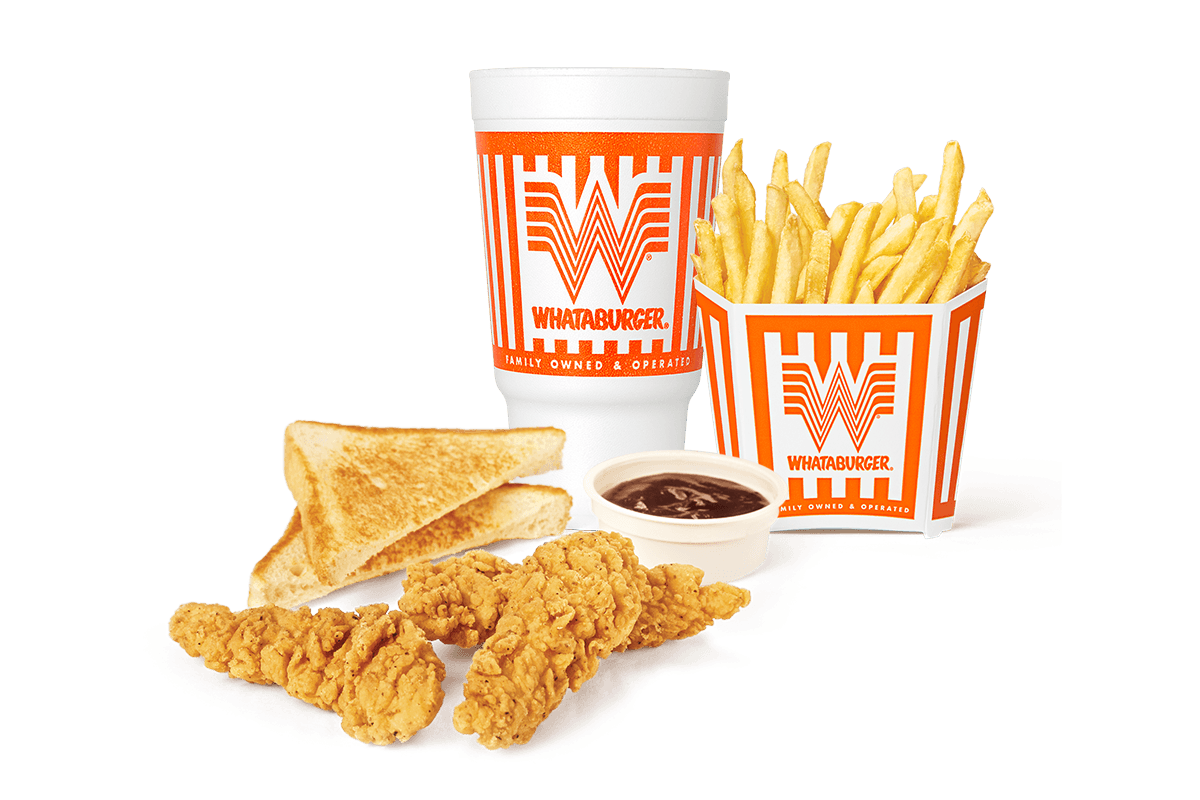 Order #13 Whatachick’n® Strips 3 piece Whatameal® food online from Whataburger store, Houston on bringmethat.com