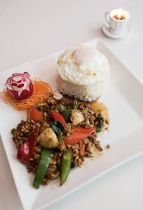 Order Siam Kra Pow food online from Sa-Tang store, South Kingstown on bringmethat.com