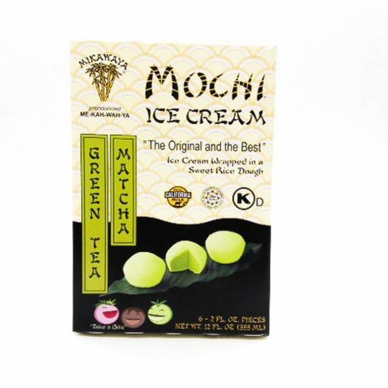 Order Mikawaya Mochi Ice Cream - Matcha Green Tea food online from IV Deli Mart store, Goleta on bringmethat.com