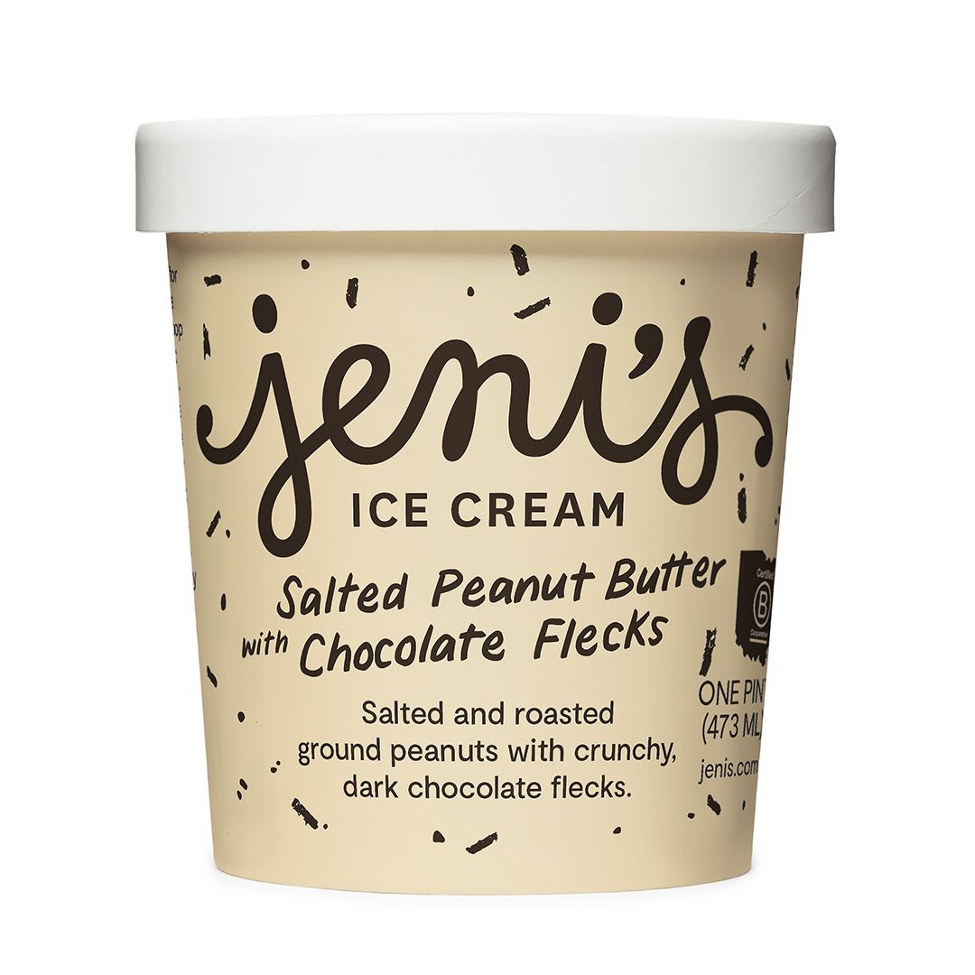 Order Salted Peanut Butter with Chocolate Flecks by Jeni's Splendid Ice Creams food online from The Lunchbox store, Daly City on bringmethat.com