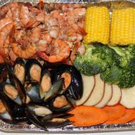 Order ST7. Steamed Shrimp 1 Lb, Black Mussel 1 Lb food online from Crab Plus store, Yeadon on bringmethat.com