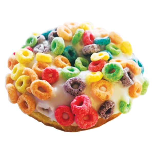Order Froot Loops Raised Donut food online from Randy Donuts store, Bakersfield on bringmethat.com
