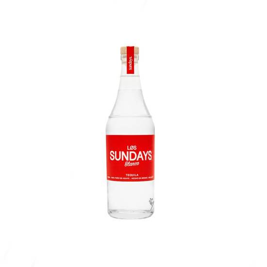 Order Los Sundays Tequila Blanco 750ml | 40% abv food online from Pink Dot Logan Heights store, San Diego on bringmethat.com