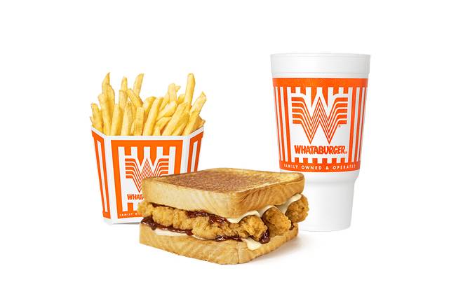 Order Honey BBQ Chicken Strip Sandwich Whatameal® food online from Whataburger store, Decatur on bringmethat.com