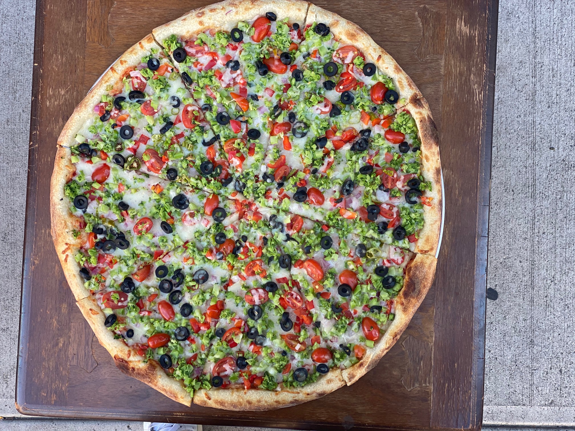 Order 18" Veggie Pie food online from Sliced By Harlem Pizza Co store, New York on bringmethat.com