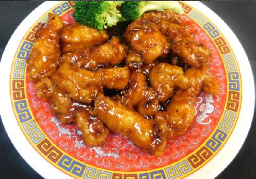 Order Orange Chicken food online from Perla Chinese Kitchen store, Houston on bringmethat.com