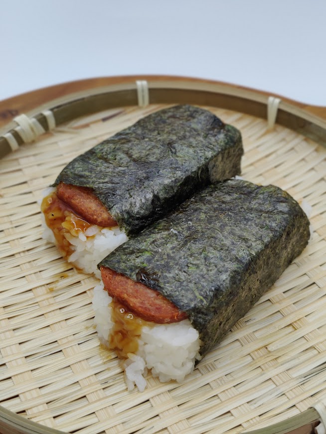 Order 2 Pieces Spam Musubi food online from Maui Hawaiian Bbq store, Oceanside on bringmethat.com