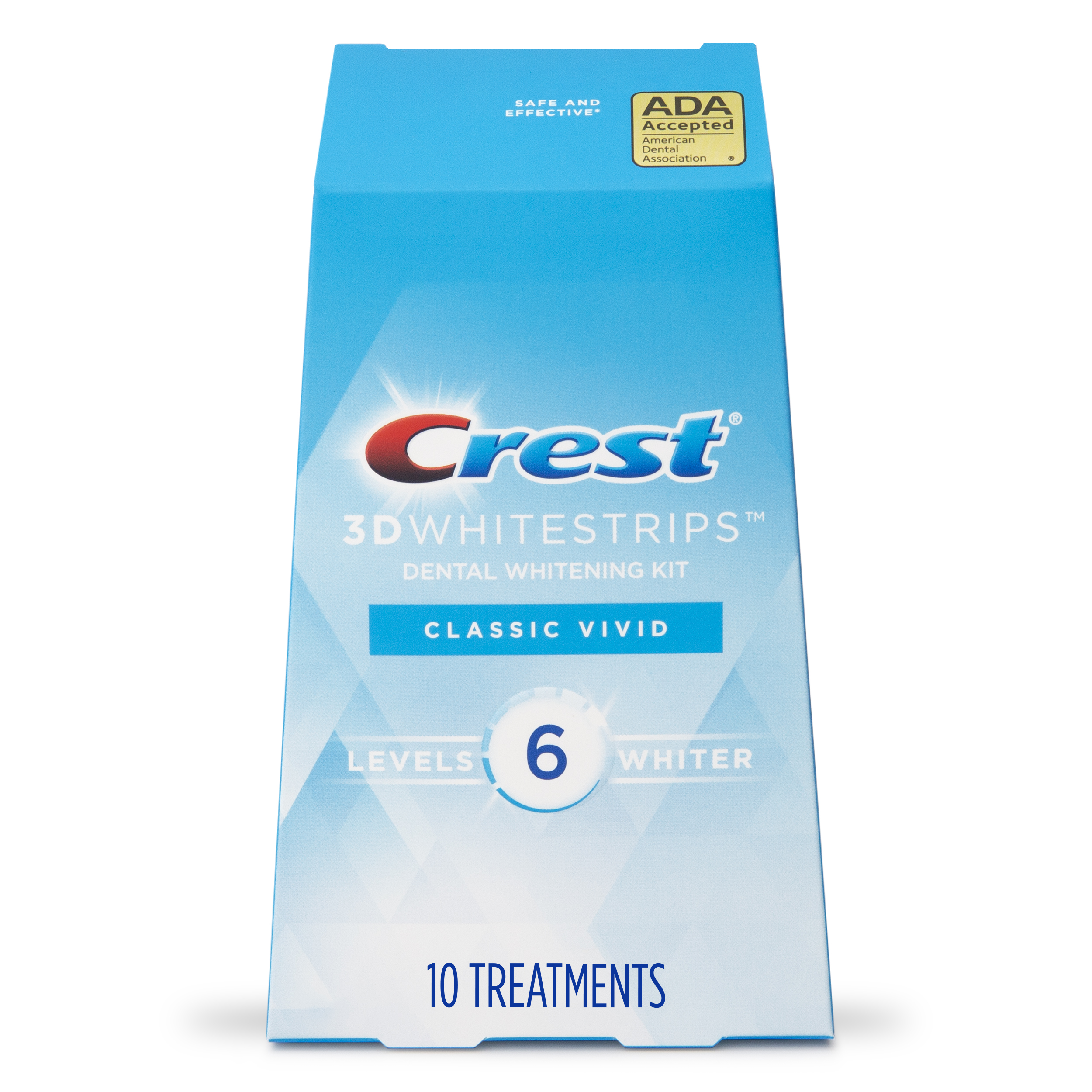 Order Crest 3D White Strips Classic Vivid Teeth Whitening Kit, 10 Treatments food online from Rite Aid store, MILLER PLACE on bringmethat.com