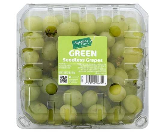 Order Signature Farms · Seedless Green Grapes (48 oz) food online from Safeway store, Corte Madera on bringmethat.com