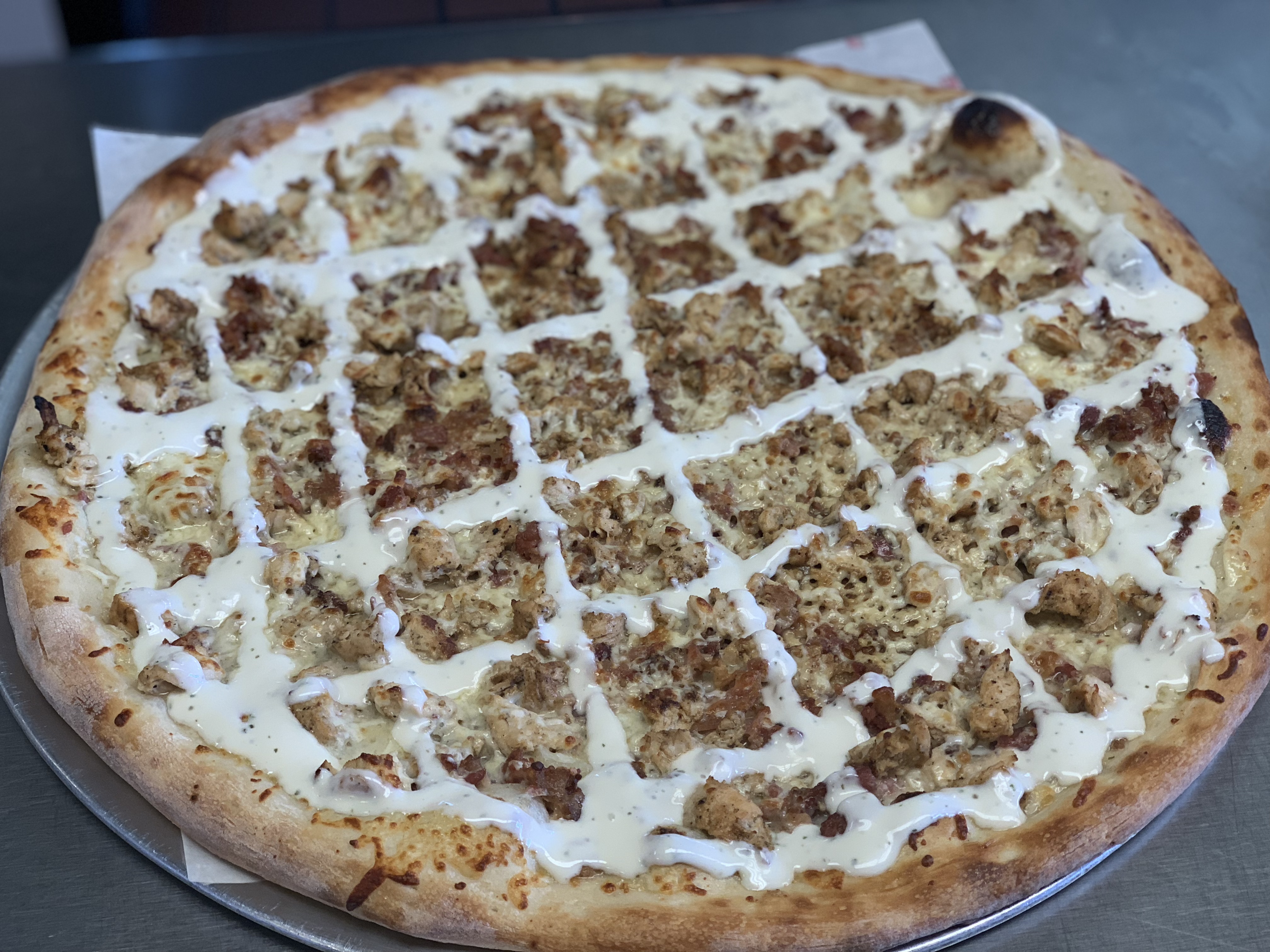 Order Chicken, Bacon and Ranch Pizza food online from Rock City Pizza store, Allston on bringmethat.com