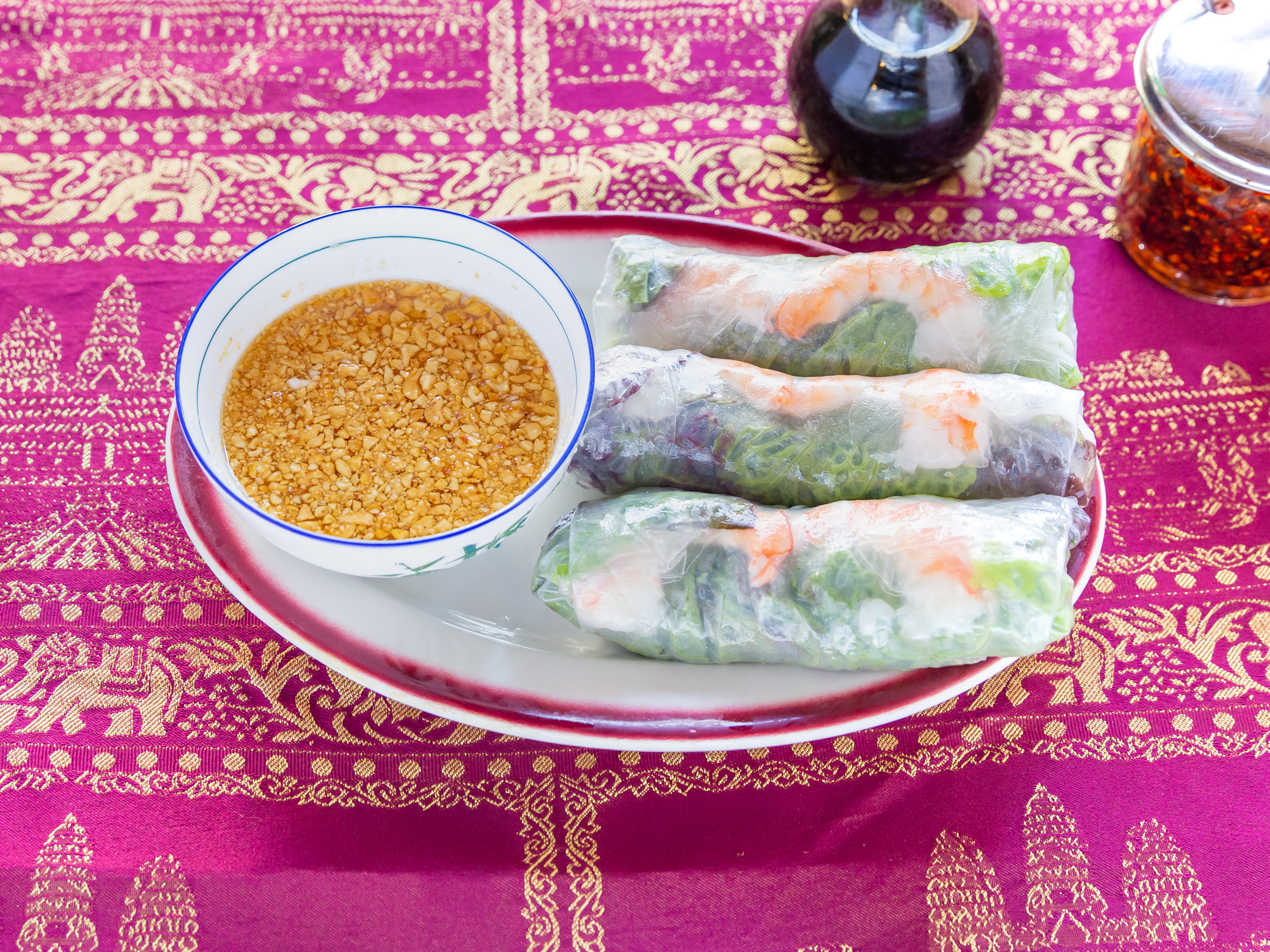 Order  6. Fresh Spring Rolls food online from Hong Meas Restaurant store, Fall River on bringmethat.com