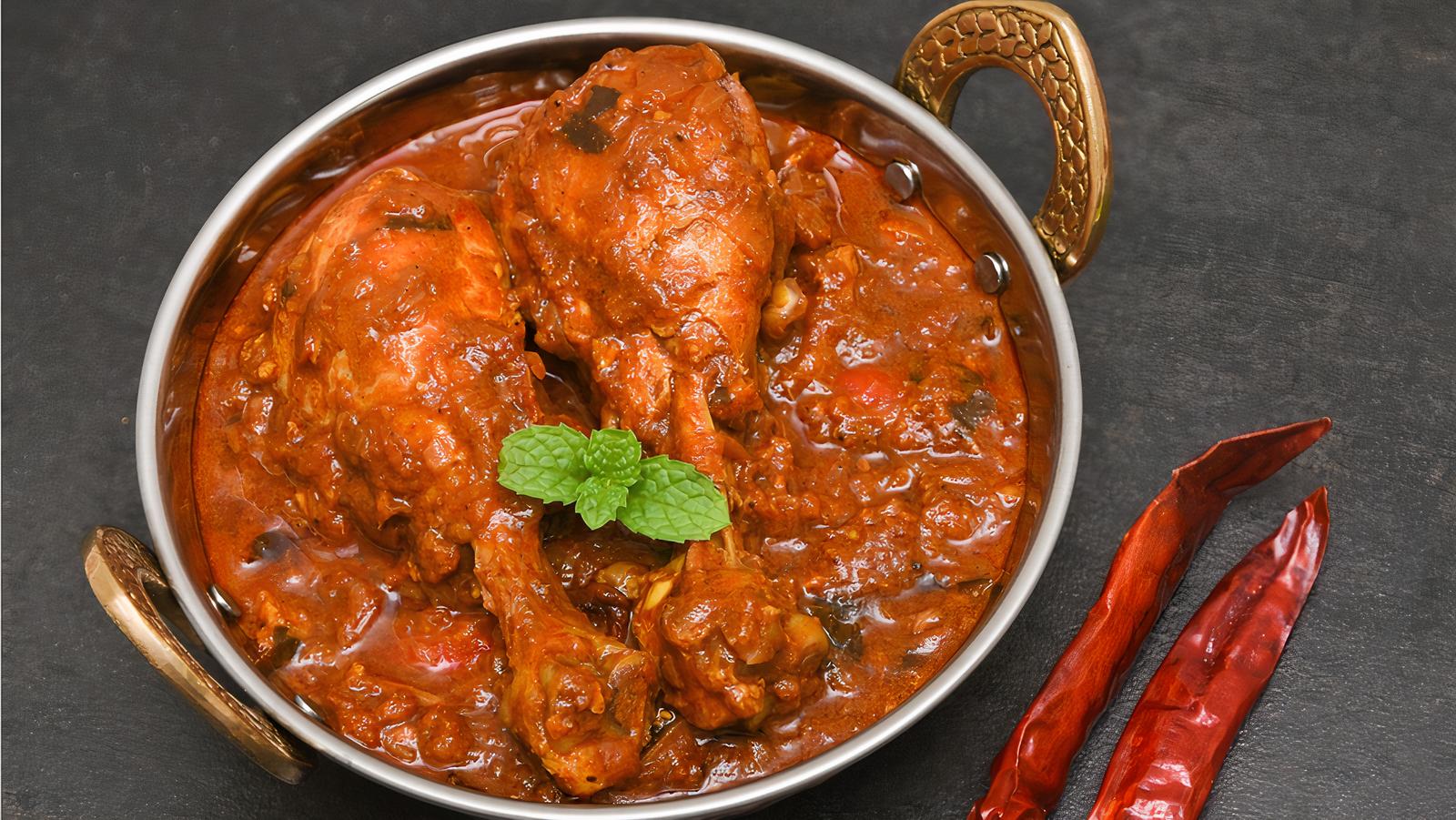 Order Authentic Chicken Vindaloo food online from Tikka Cravings store, Patchogue on bringmethat.com