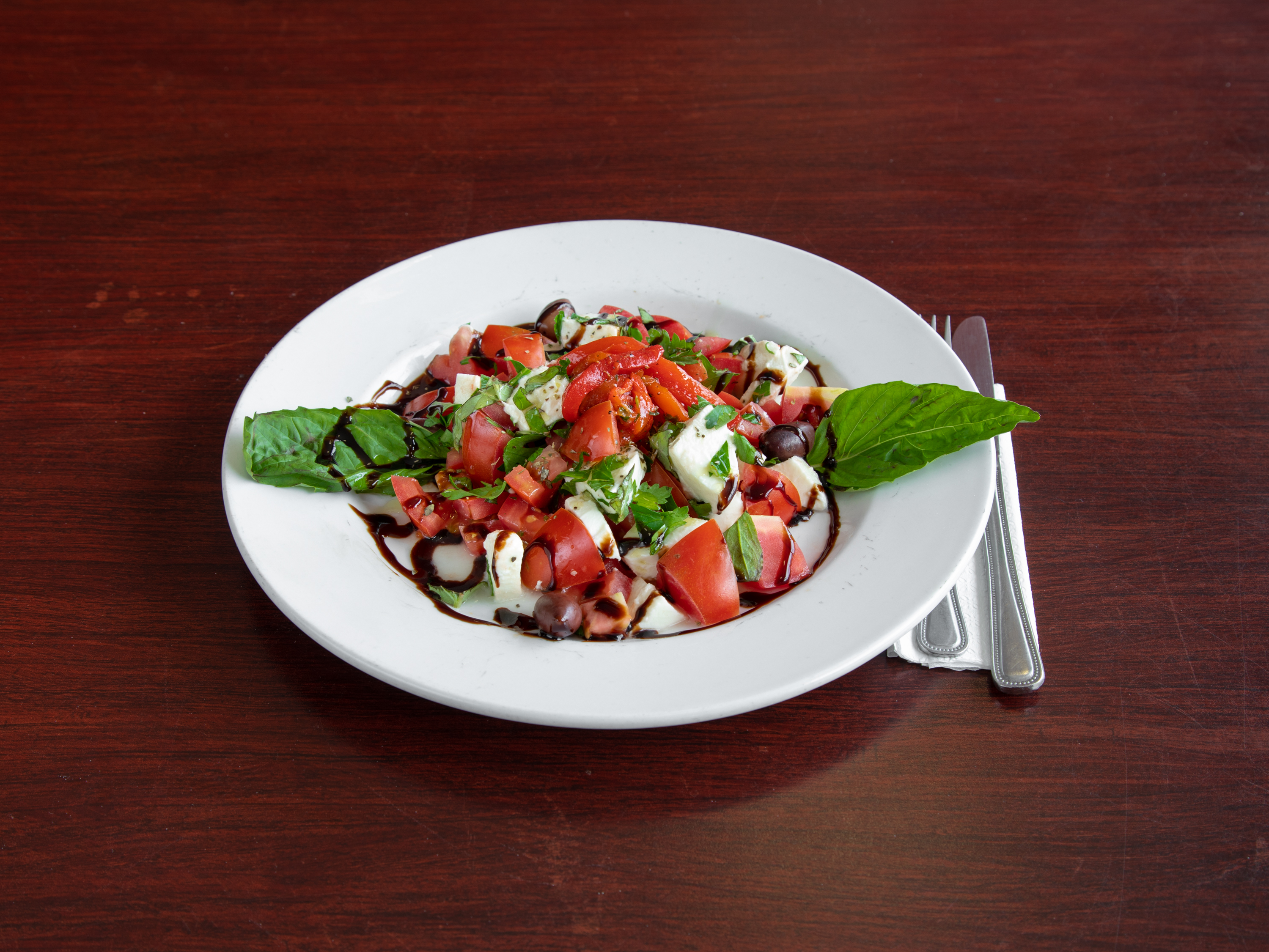 Order Tomato Salad with Fresh Mozzarella food online from Jerry Pizza store, Jersey City on bringmethat.com