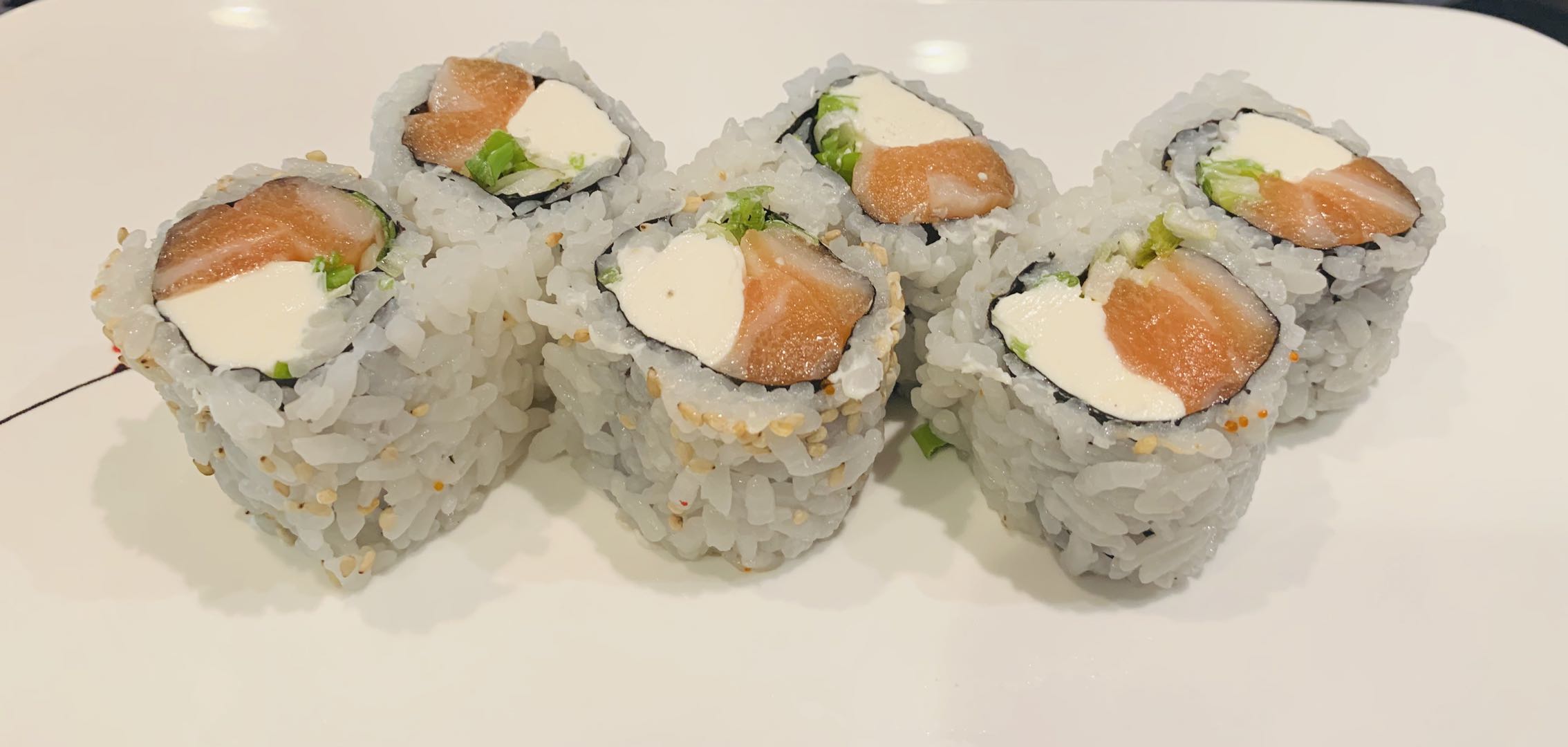Order 5. Philadelphia Roll food online from Sushi Para M store, Chicago on bringmethat.com