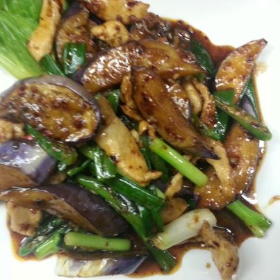 Order 53. Pad Eggplant food online from Sticky Rice Restaurant store, Modesto on bringmethat.com