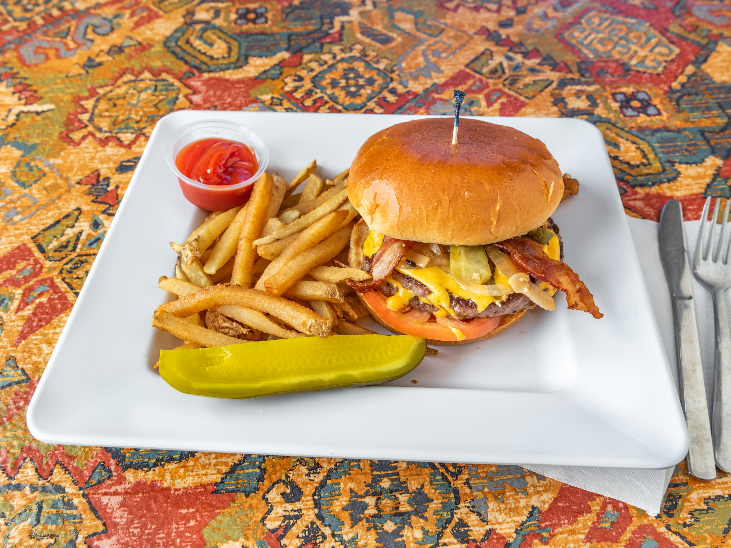 Order The Jalapeno Spicy Burger food online from The Jalapeno Grille store, Saint Charles on bringmethat.com