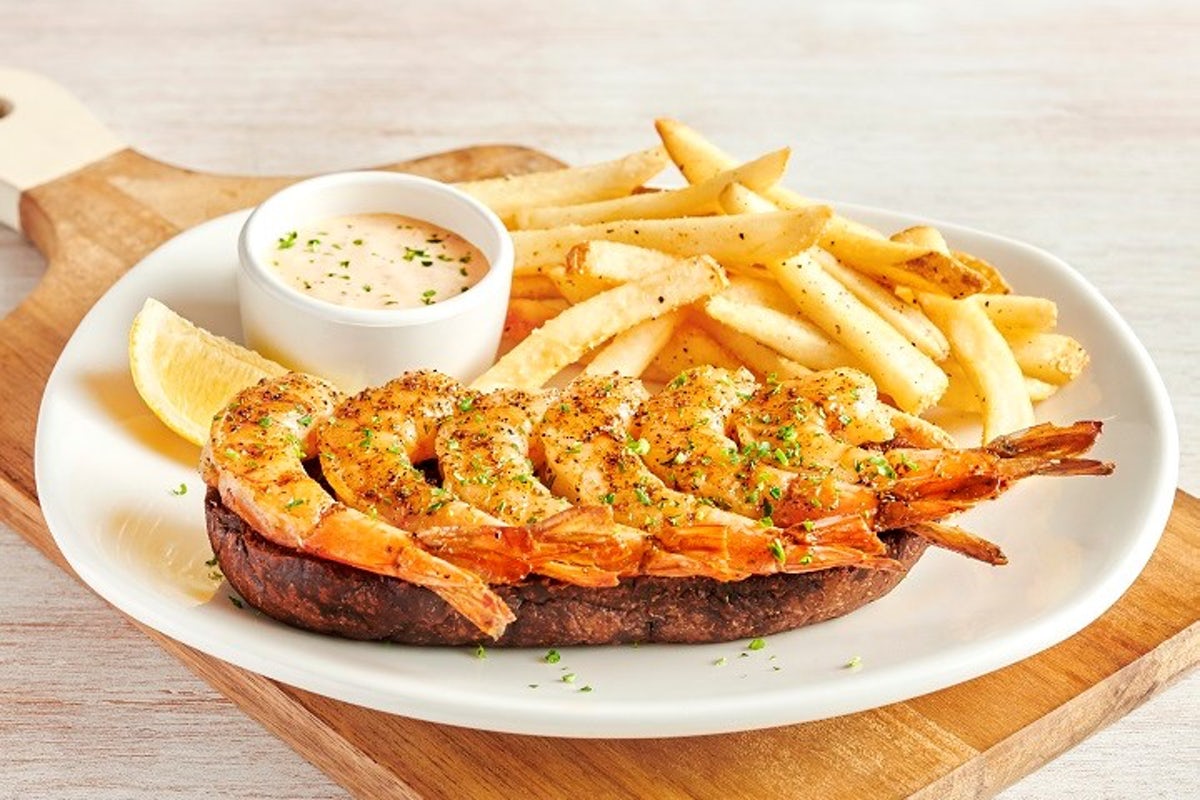 Order 6 Grilled Shrimp on the Barbie food online from Outback Steakhouse store, Lubbock on bringmethat.com