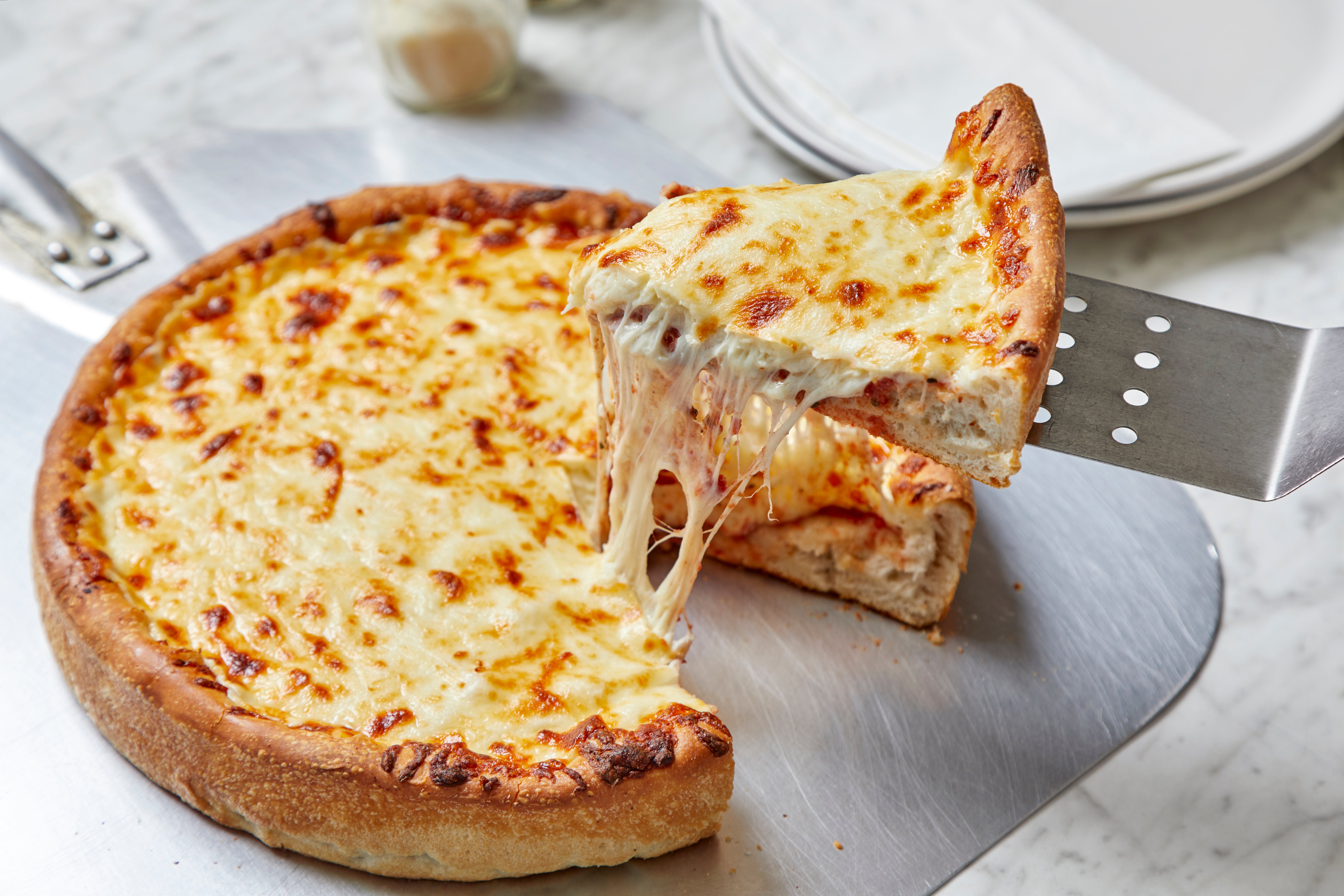 Order Cheese Pizza - Small 10'' food online from Papa Ray Pizza & Wings store, Addison on bringmethat.com