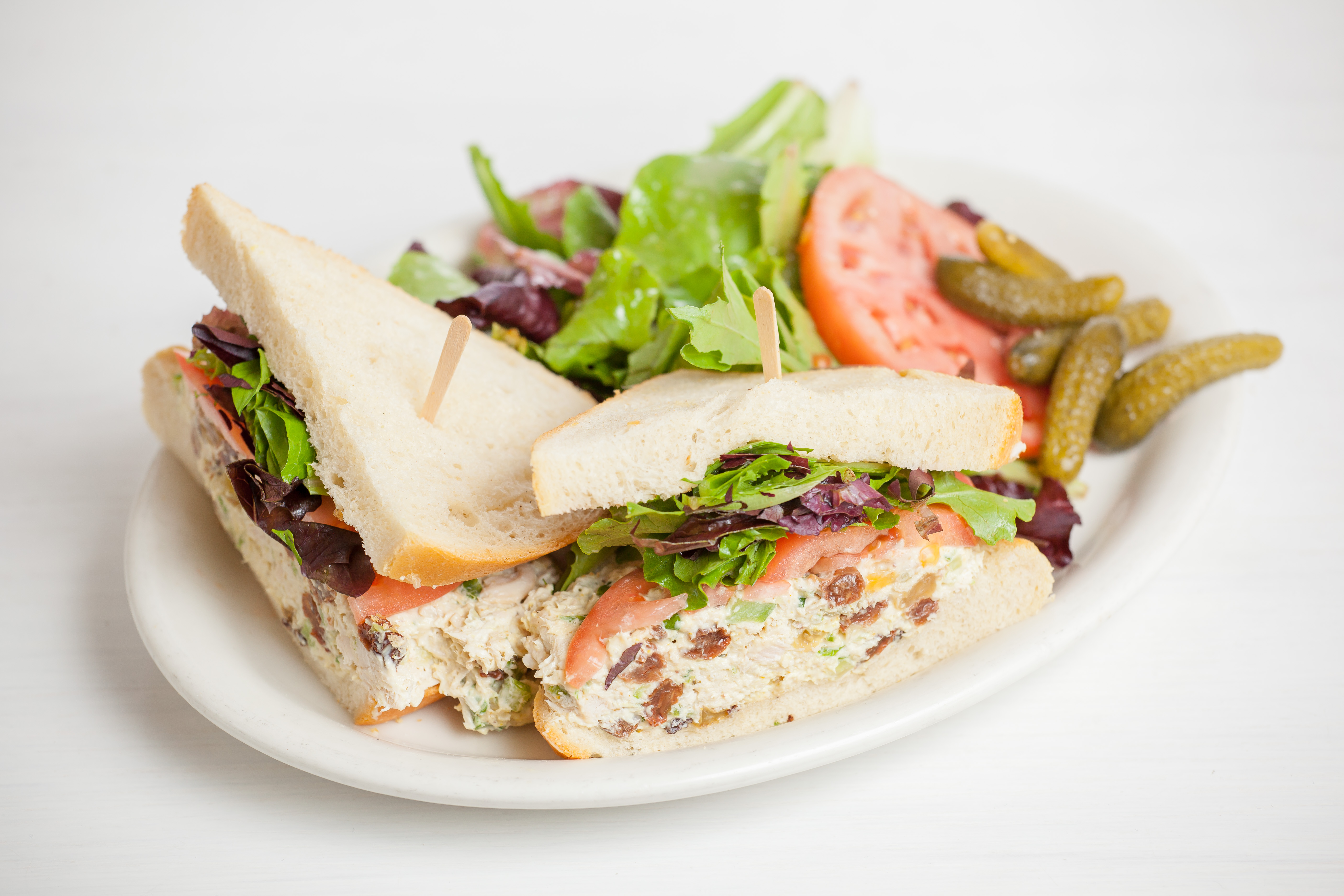 Order Curry Chicken Salad Sandwich food online from Amandine Patisserie Cafe store, Los Angeles on bringmethat.com
