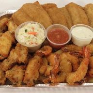 Order FAM 1. Whiting 1 Lb, Wing Ding(10), Large Shrimp (10) food online from Crab Plus store, Yeadon on bringmethat.com