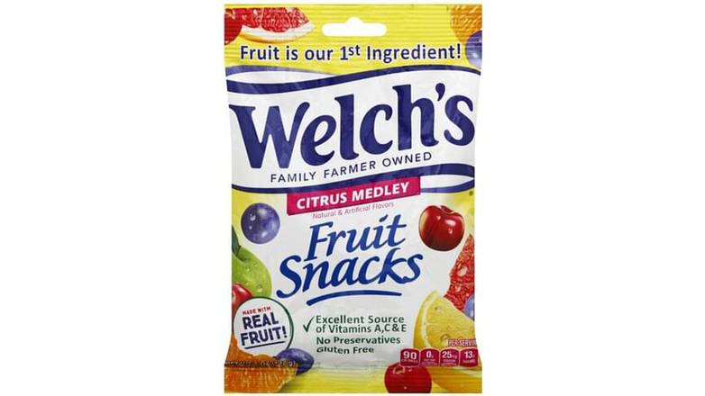 Order Welchs Citrus Medley Fruit Snacks food online from Trumbull Mobil store, Trumbull on bringmethat.com