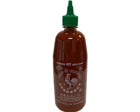 Order Sriracha Hot Chili Sauce bottle (28 oz) food online from Oishi Teriyaki & Sushi store, Paramount on bringmethat.com