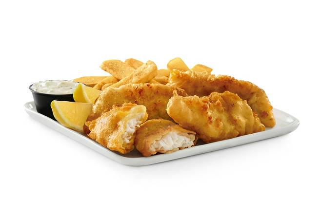 Order Arctic Cod Fish & Chips food online from Red Robin Gourmet Burgers store, Columbus on bringmethat.com