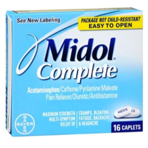 Order Midol Max Strength Caplets 16 Count food online from 7-Eleven store, West Columbia on bringmethat.com