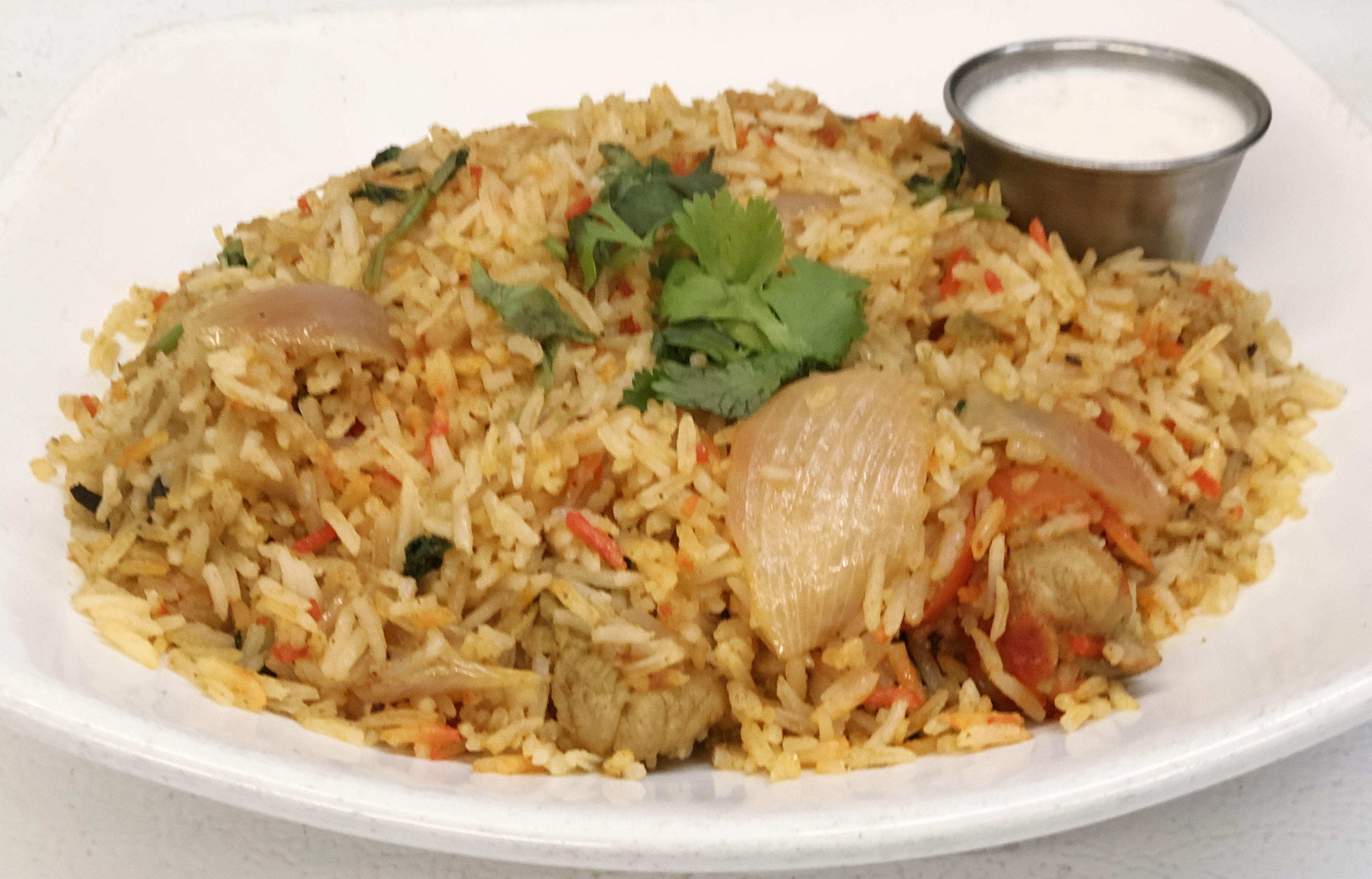 Order 1. Chicken Biryani food online from Himalayan Grill store, Flagstaff on bringmethat.com