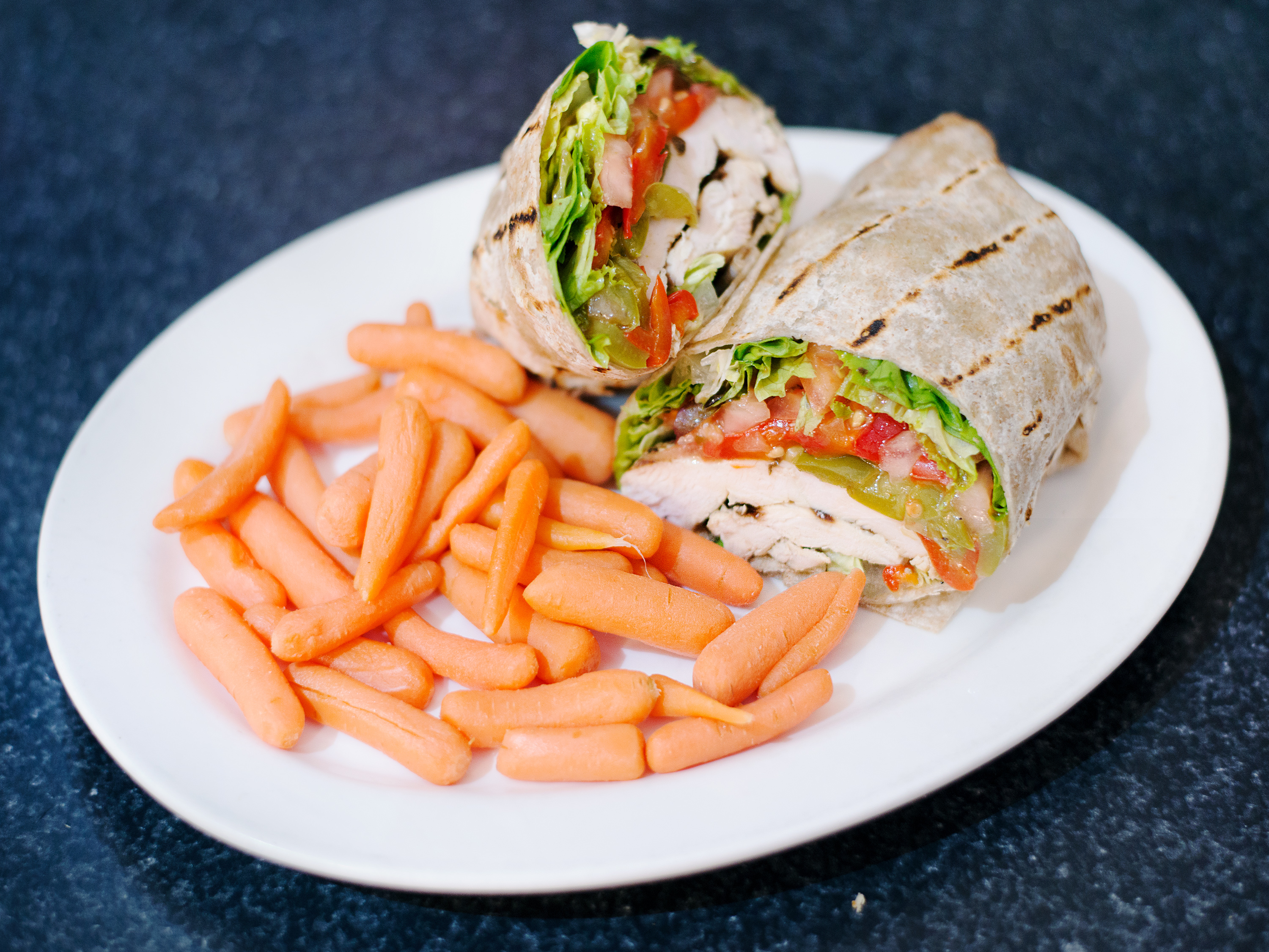 Order 26. Grilled Chicken Wrap food online from Wrap star store, New York on bringmethat.com