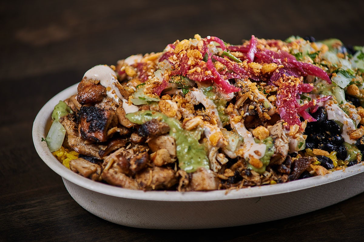 Order Pollo Asado Bowl food online from Spitfire Tacos store, San Diego on bringmethat.com