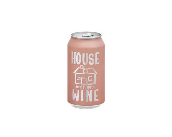Order House Wine Can Rose Bubbles 355ml food online from Rebel store, Danville on bringmethat.com
