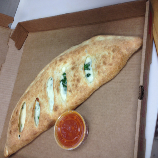 Order Spinach Calzone L.G. food online from Italian Pizza & Subs store, Jamaica Plain on bringmethat.com