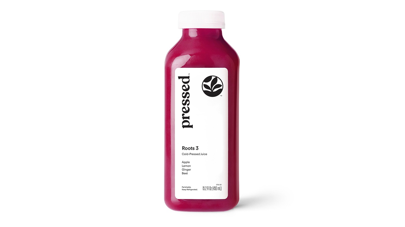 Order Roots 3 | Apple Ginger Beet Juice food online from Pressed store, Beverly Hills on bringmethat.com