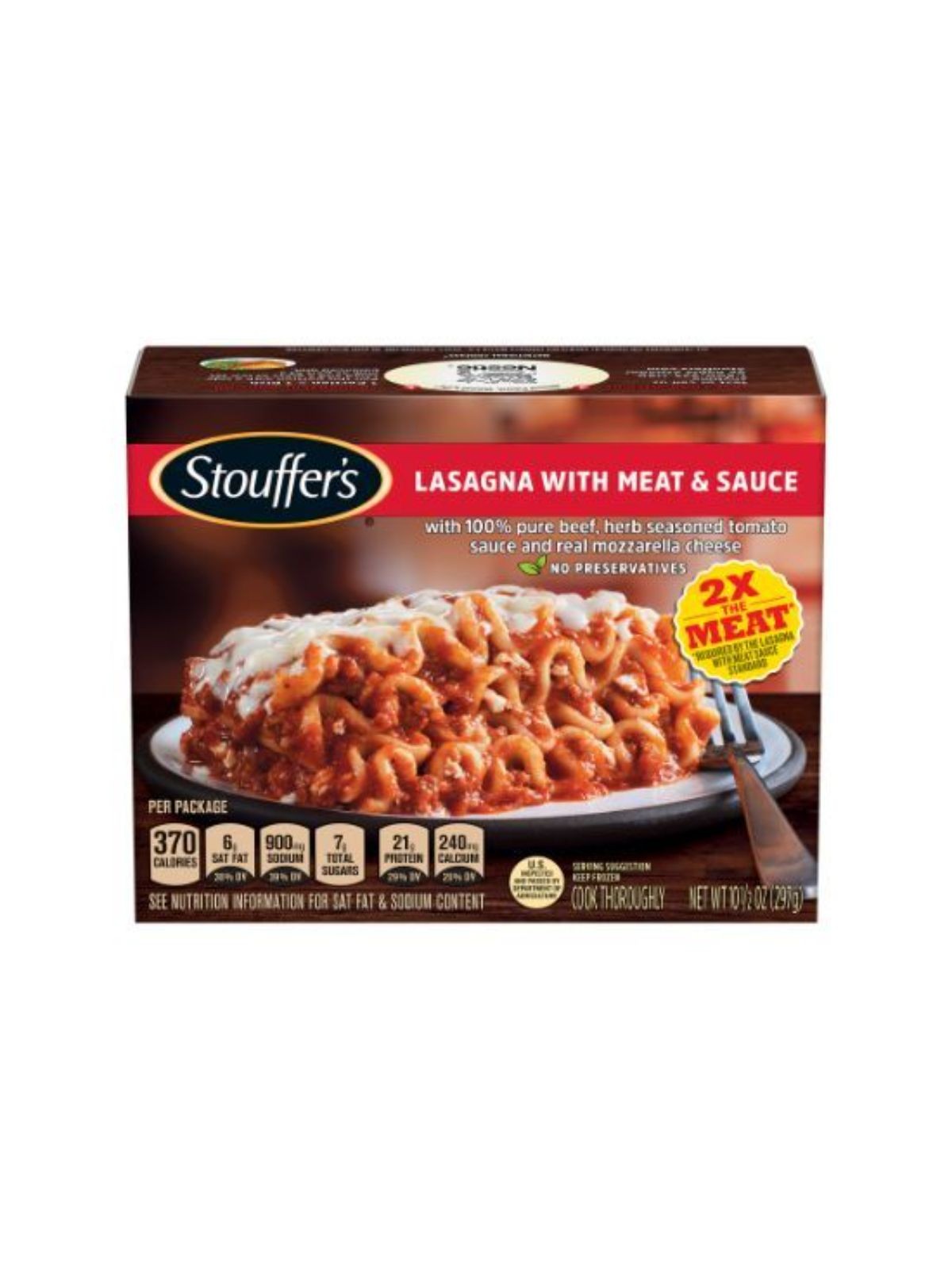 Order Stouffer's Classics Lasagna with Meat & Sauce (10.5 oz) food online from Stock-Up Mart store, Minneapolis on bringmethat.com