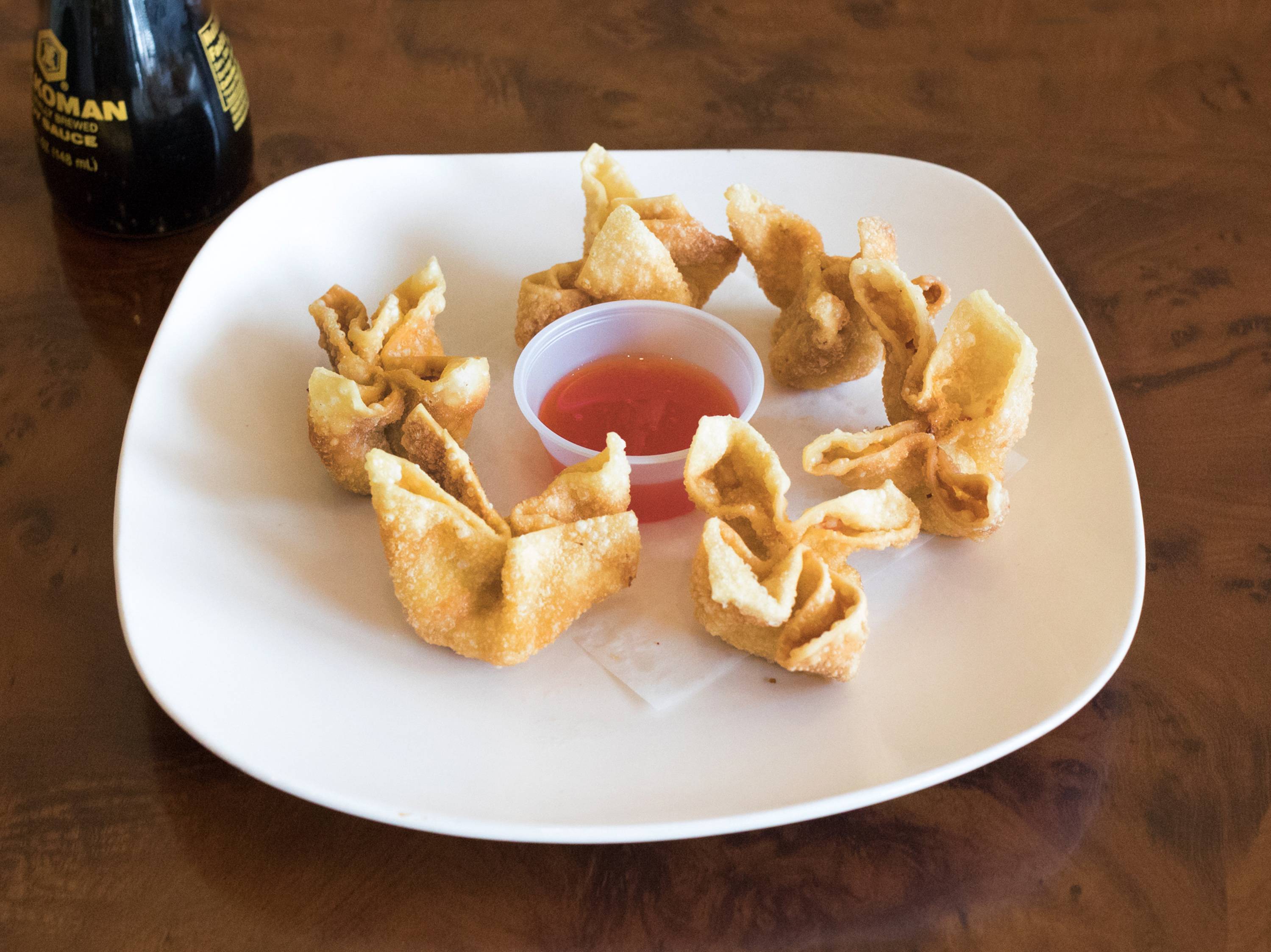 Order A5. Crab Wonton (6) food online from Noodles Asian Bistro store, Germantown on bringmethat.com