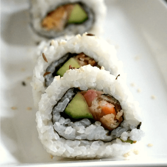 Order Shrimp Tempura Roll food online from Wasabi Steakhouse store, Salem on bringmethat.com