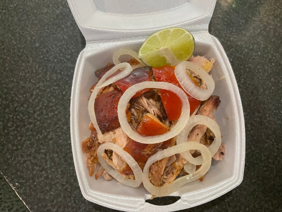 Order Pernil - Roasted pork food online from Don Quijote Restaurant store, Manchester on bringmethat.com