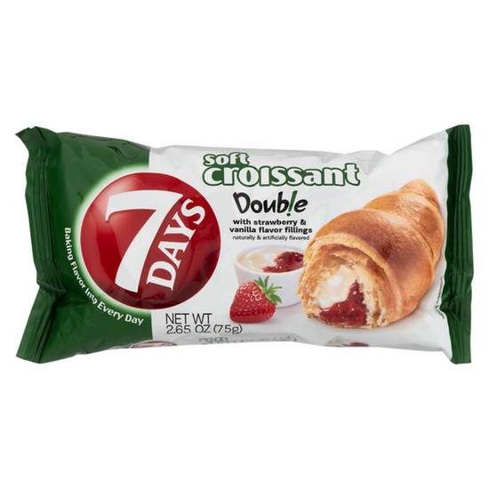 Order 7 Days - Soft Croissant - Strawberry & Vanilla food online from IV Deli Mart store, Goleta on bringmethat.com