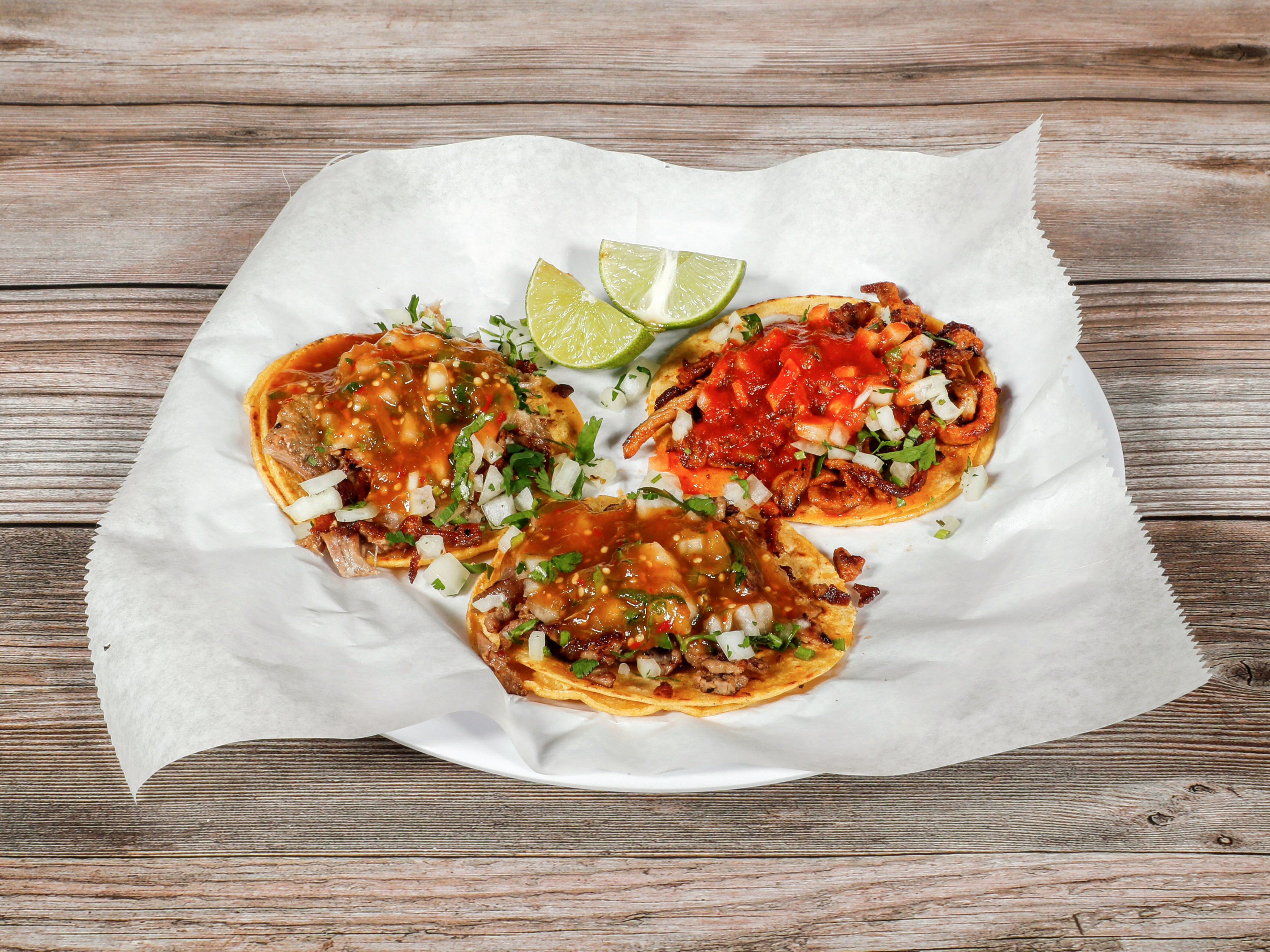 Order Regular Taco food online from La Perla Taqueria Mexican Grill store, Chico on bringmethat.com