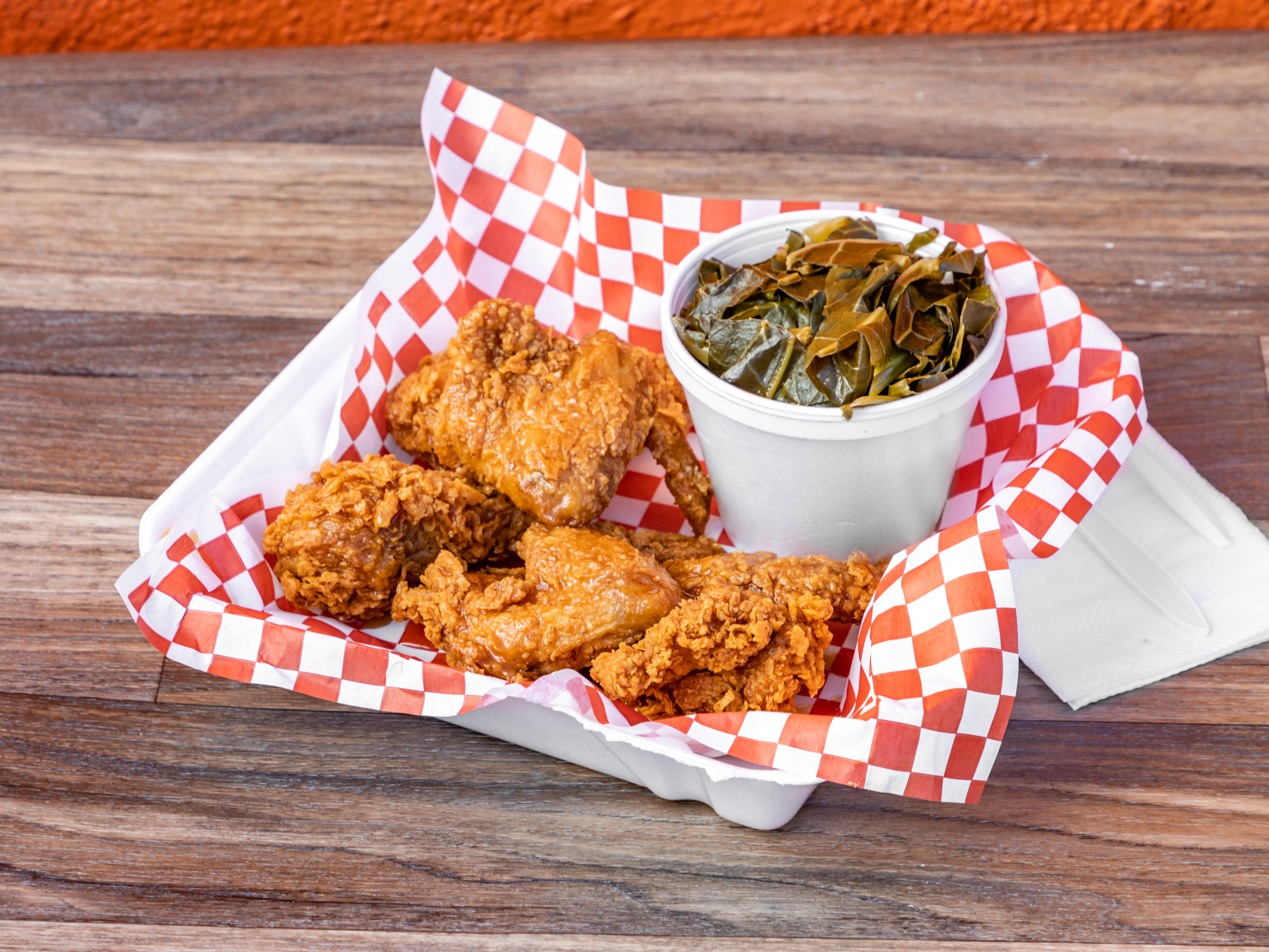 Order 5 Piece Honey Butter Chicken  and 1 Large Side food online from Charlie Famous Fried Chicken store, Los Angeles on bringmethat.com