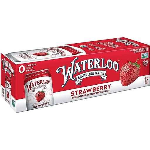 Order Waterloo Strawberry Sparkling Water  (12PK 12 OZ) 136811 food online from Bevmo! store, Albany on bringmethat.com