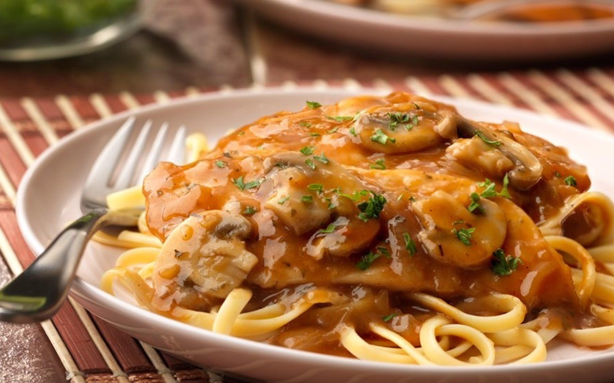 Order Chicken Marsala - Entree food online from Pino's Pizzeria store, Easton on bringmethat.com