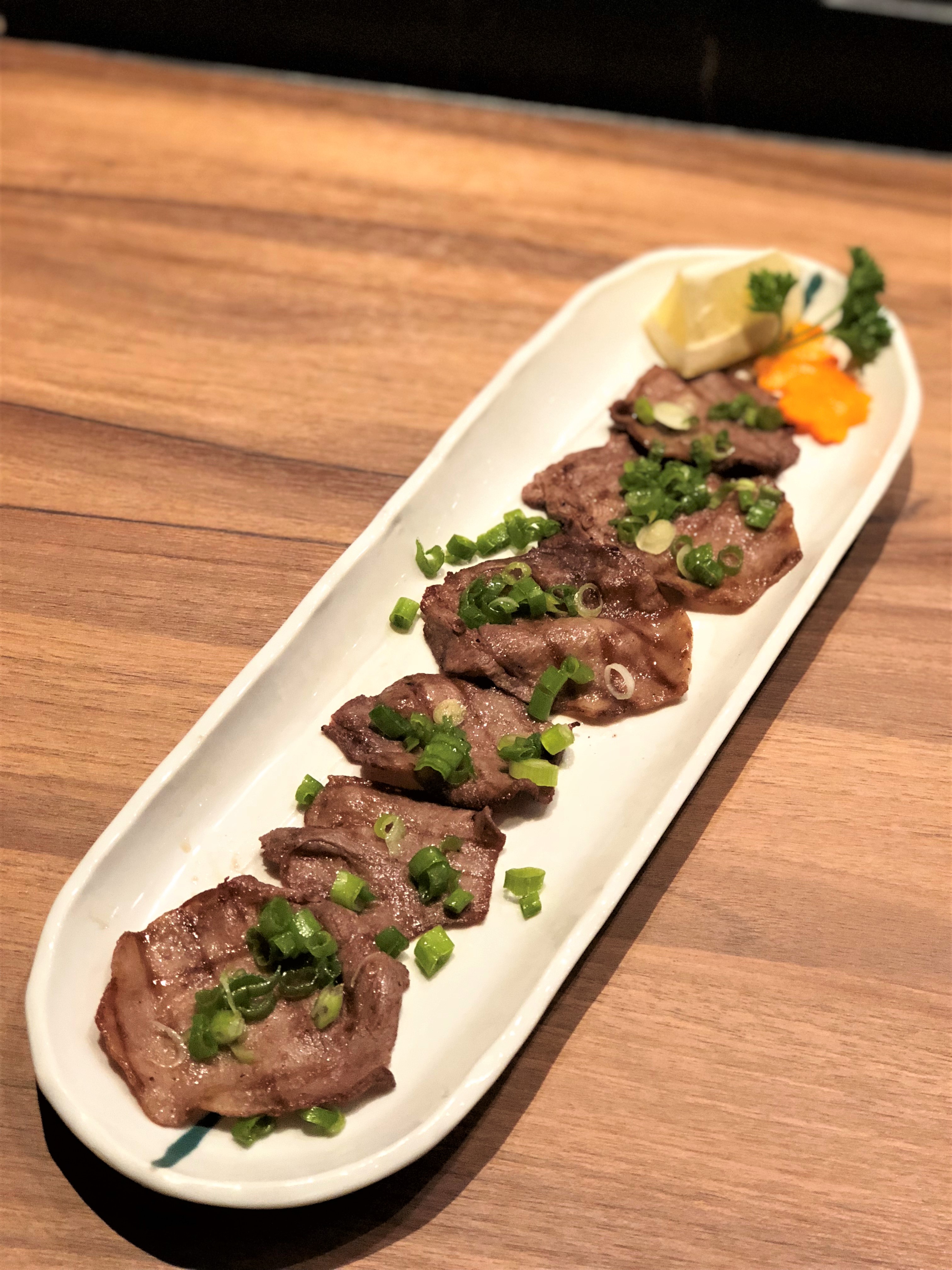 Order Grill Kobe Beef Tongue food online from Kiyo Japanese Cuisine store, Arcadia on bringmethat.com